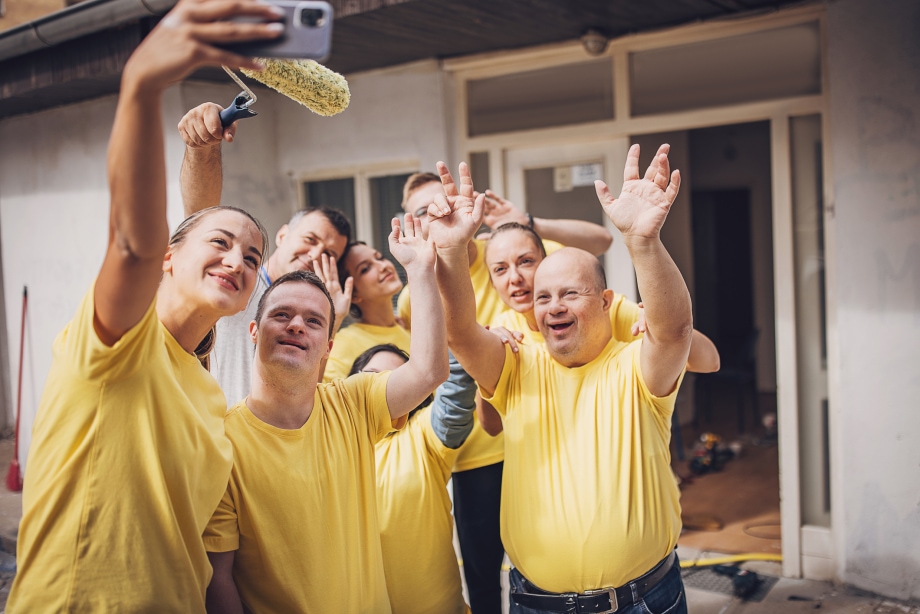 People Taking a selfie